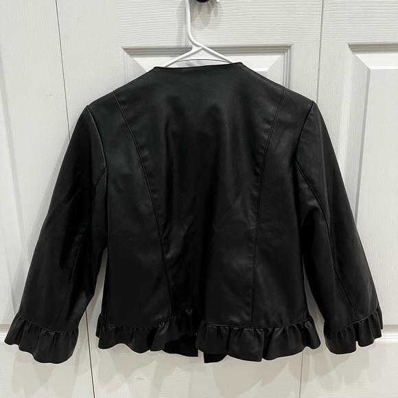 Black leather jacket size S - Picture 2 of 2